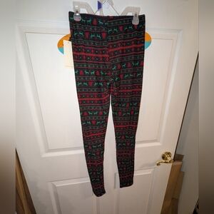 Nwt Hot gal Christmas leggings M